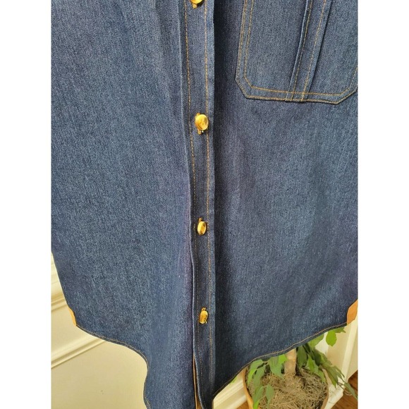 Giorgio Inserti Men Blue Cotton Collared Long Sleeve Casual Buttons Down Shirt M - Picture 4 of 11